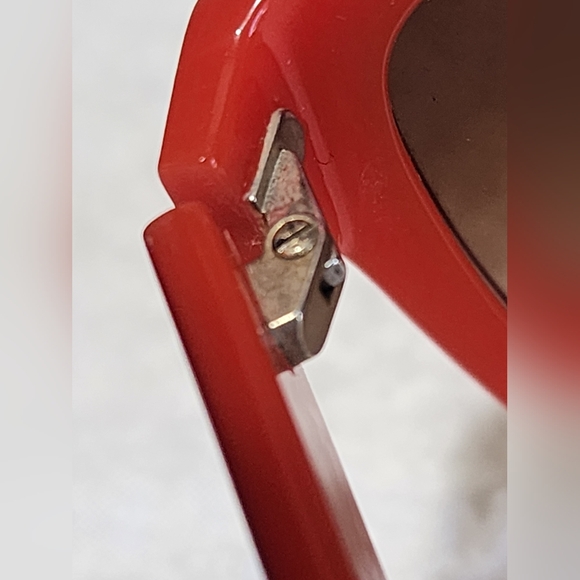 Chloe Authentic Small CE632s 103 Italy 59-12-130 Sunglasses Red Orange Preowned - Picture 8 of 16